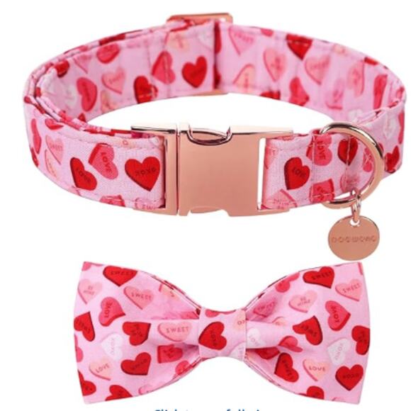 NWT Dogwong Valentines Day Collar size S - Picture 1 of 1